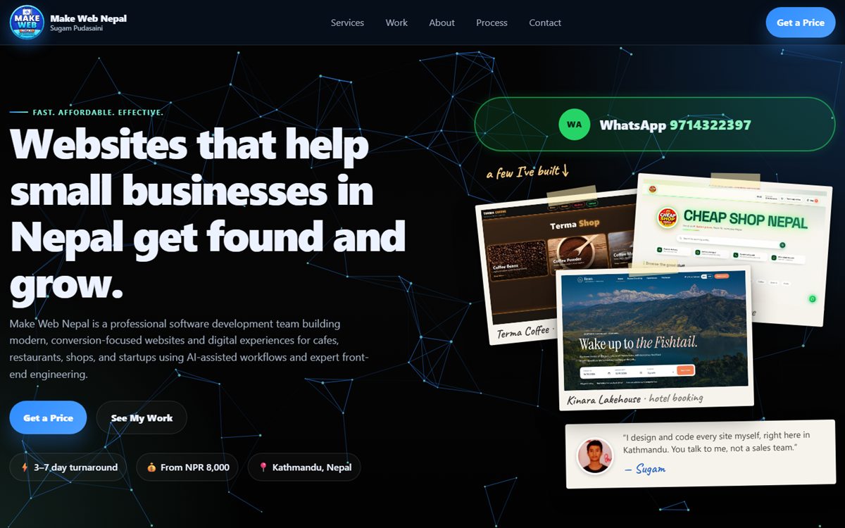 Make Web Nepal website